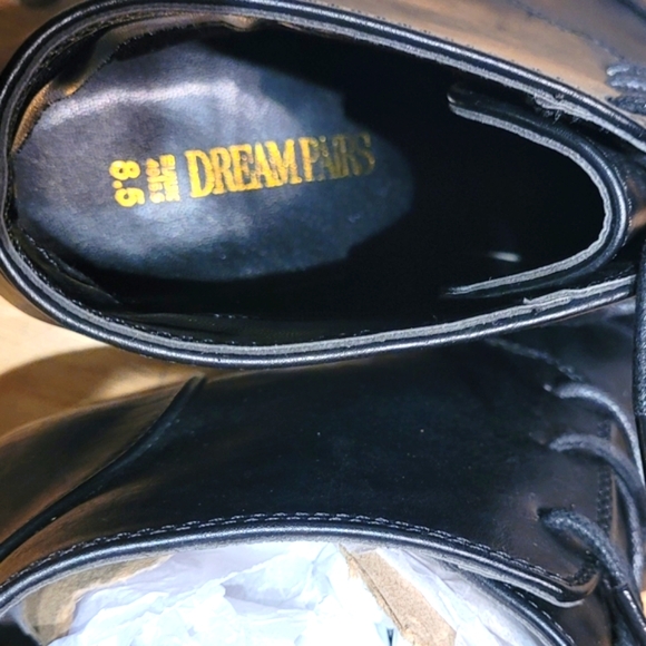 New black DREAM PAIRS Women's Fashion Casual Outdoor Low Wedge Heel Booties - Picture 8 of 9